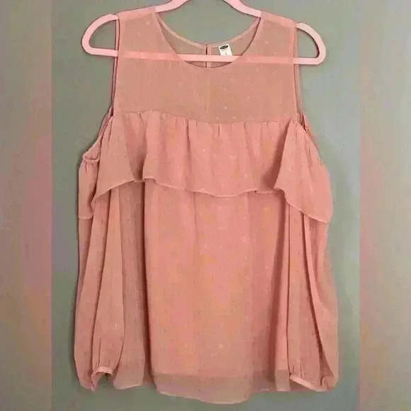 Old Navy Tops - Old Navy Long Sleeve Cold Shoulder Ruffle Top (246)